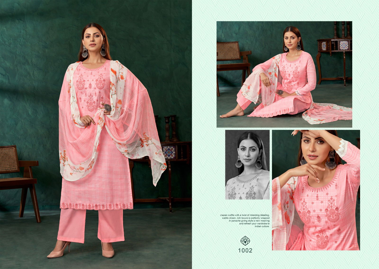 Aziza By ZSM Pure Cotton Pakistani Suit Catalog